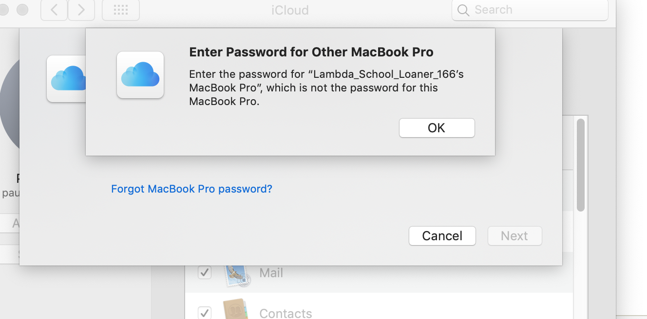 icloud keeps asking for password on mac